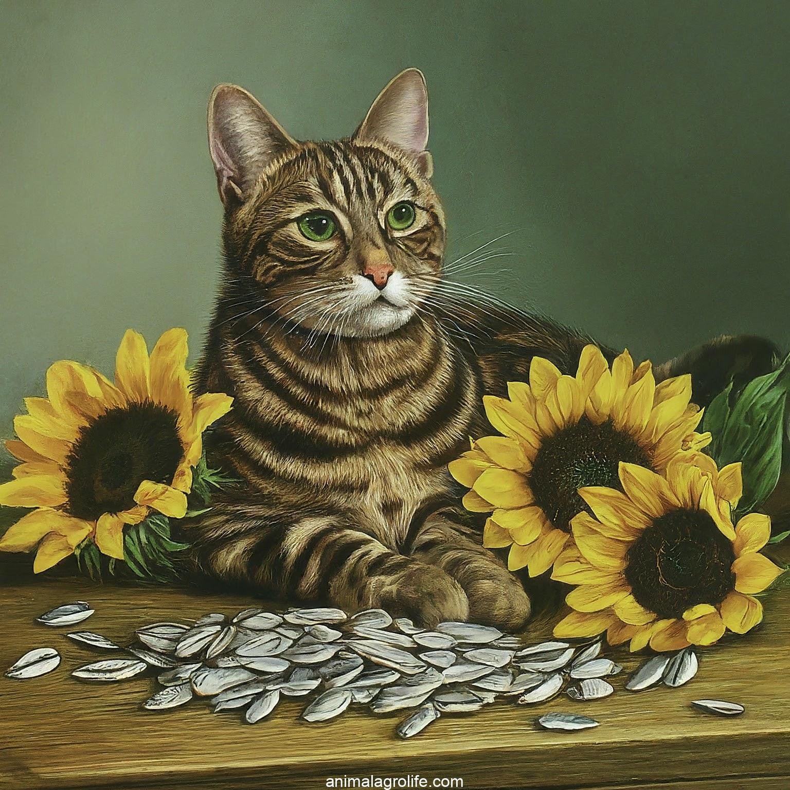 can cats eat sunflower seeds with shells